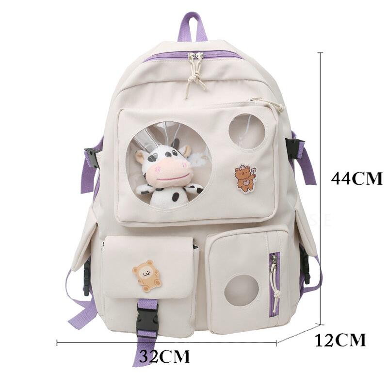 Title 1, Small Fresh And Cute Student Backpack Soft Girl...