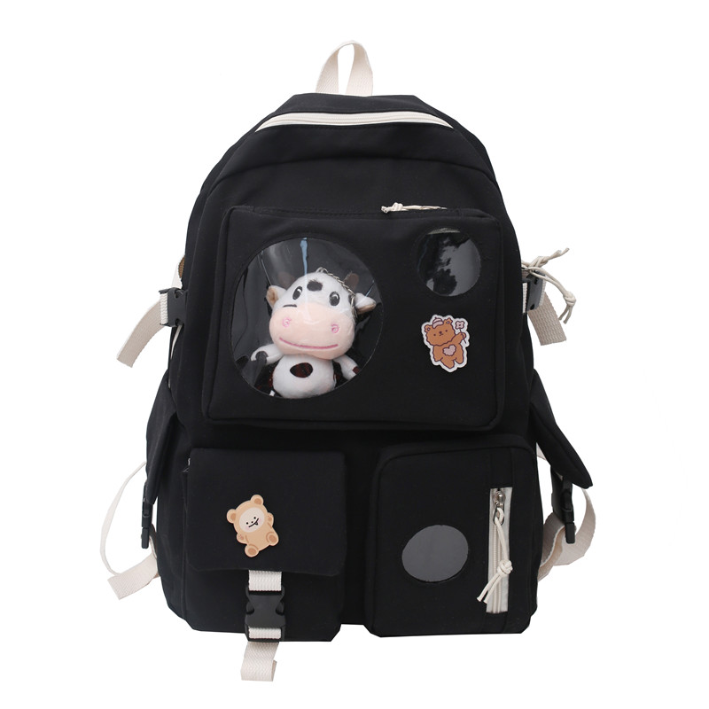 Title 2, Small Fresh And Cute Student Backpack Soft Girl...