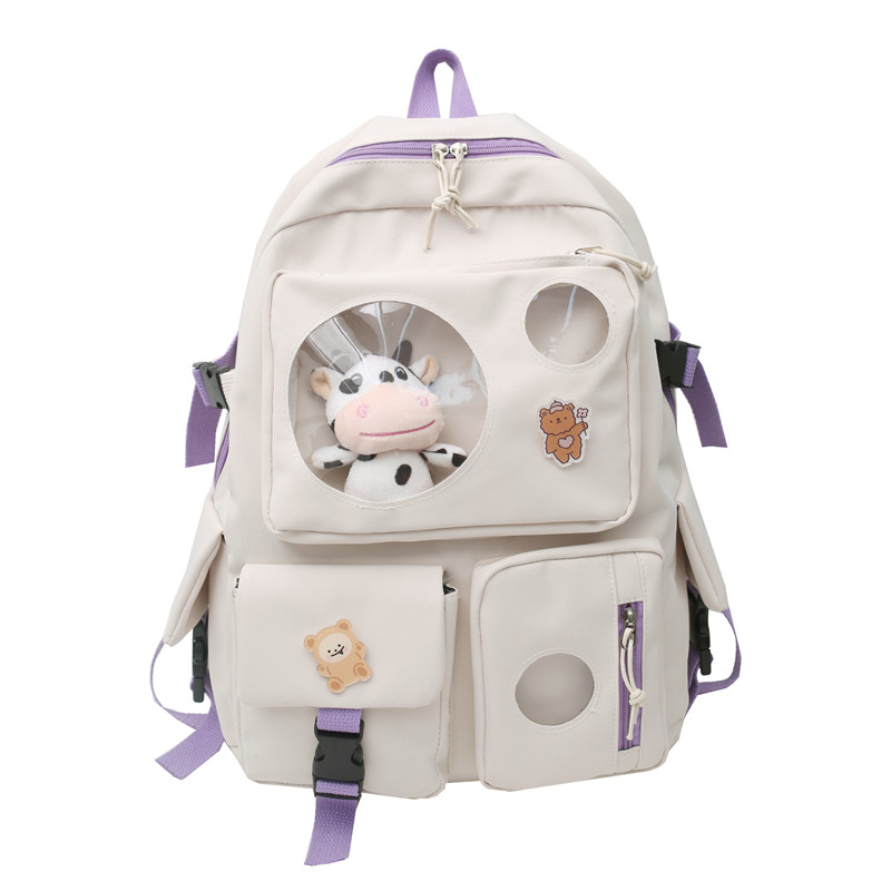 Title 4, Small Fresh And Cute Student Backpack Soft Girl...