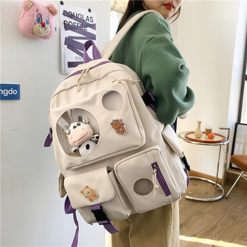 Title 10, Small Fresh And Cute Student Backpack Soft Girl...