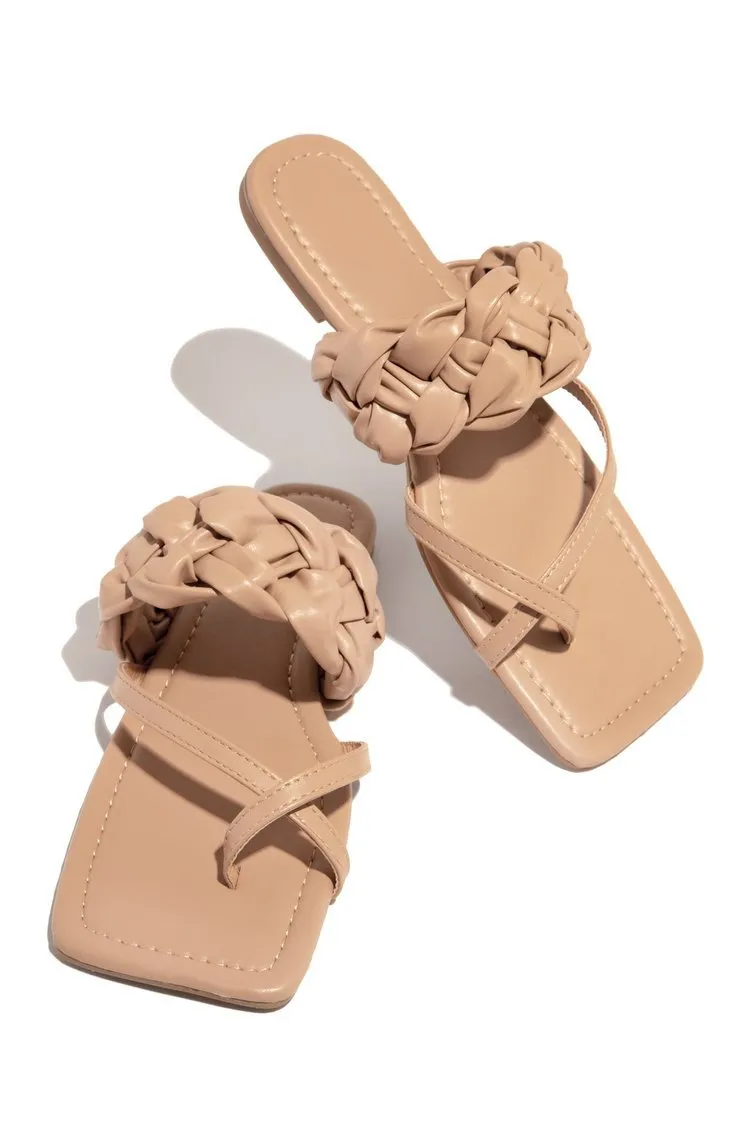 New Comfortable Flat Open Toe - Pink