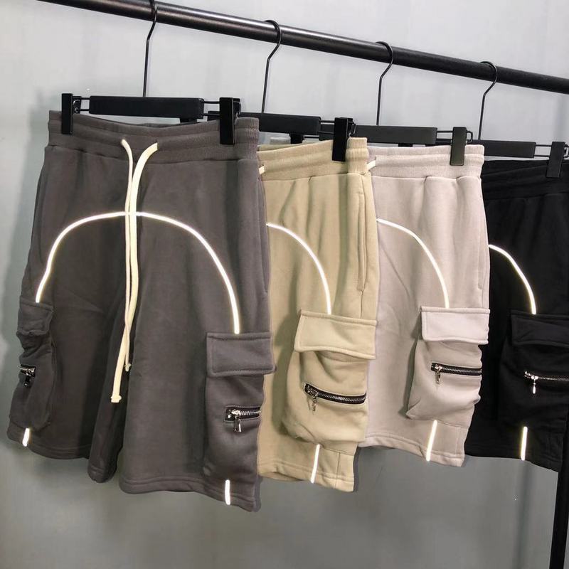 Super Heavy Industry Reflective Strip High Street Multi Bag Pants Casual Shorts