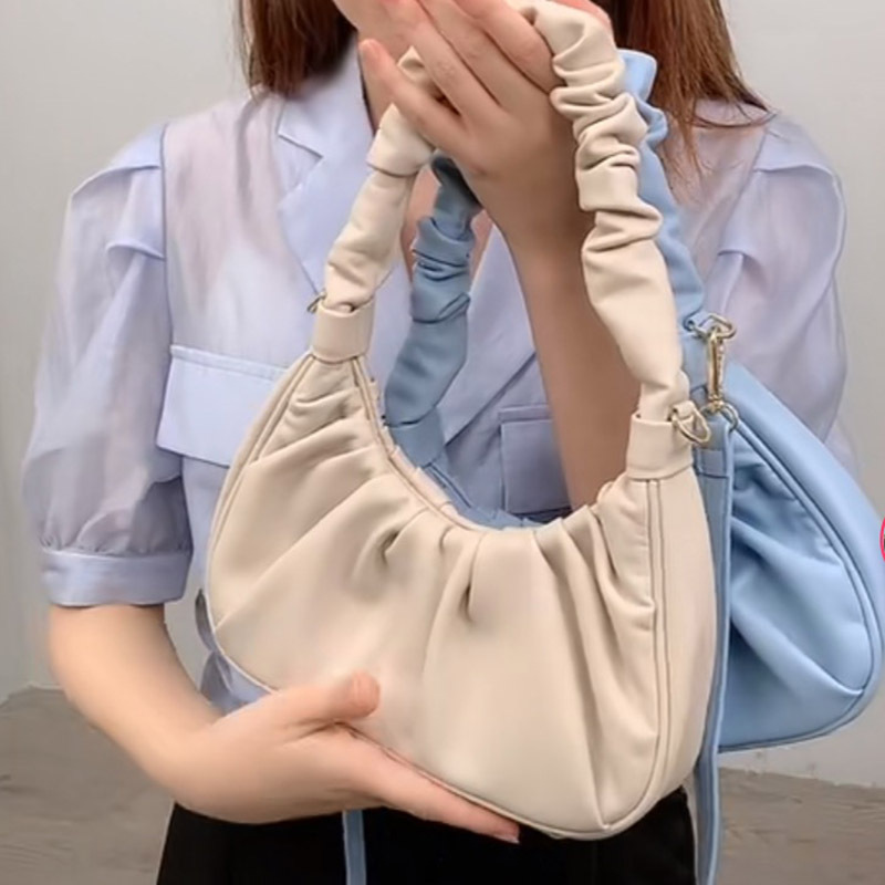 The New Armpit Bag Folds Apricot - Shop at LoveMi