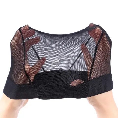 Wig High Elastic Net Cap Wig Accessories Black Net