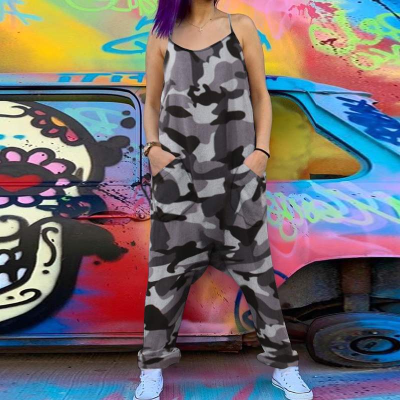 Title 3, Summer Sleeveless Casual Loose Camouflage Prin...