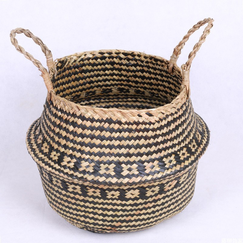 Woven Flower Basket Wall Hanging