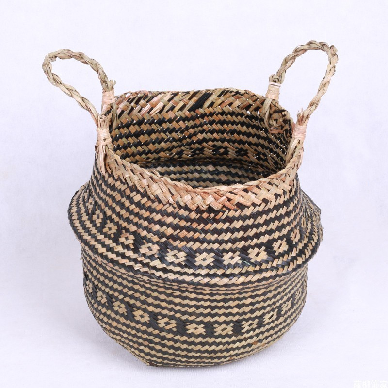 Woven Flower Basket Wall Hanging, picture 2 of 3