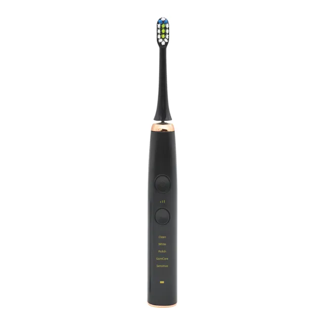 New Electric Toothbrush Household Sonic Vibration Dual Mode Black - Shop at LoveMi