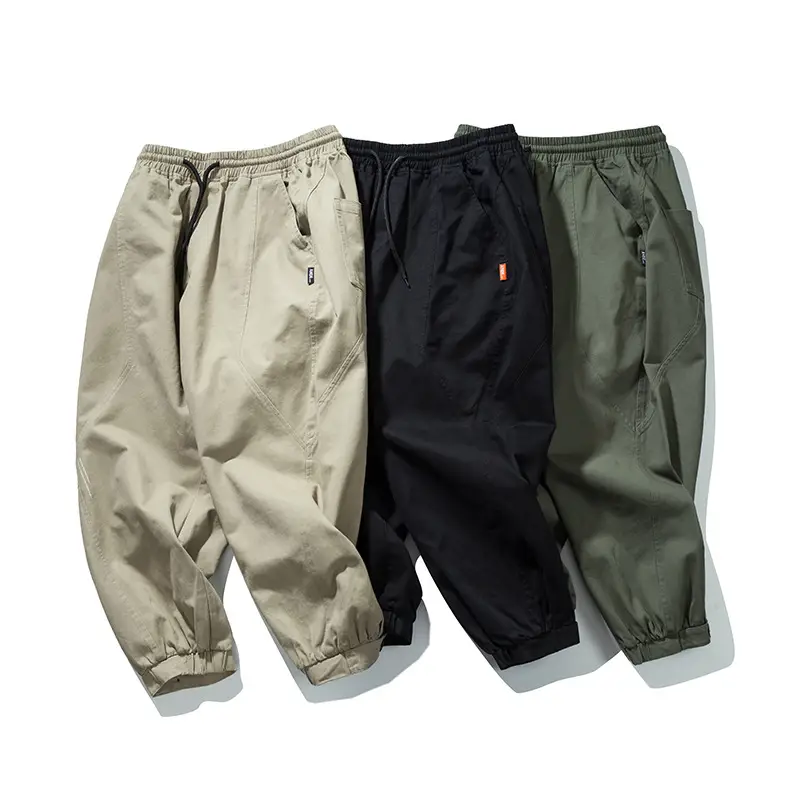 Japanese Spring Style Trendy Tooling Casual Trousers