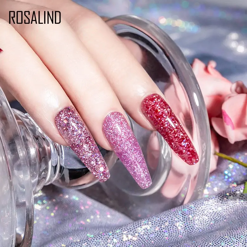 Glitter Poly Nail Gel Extension 15ml Polish