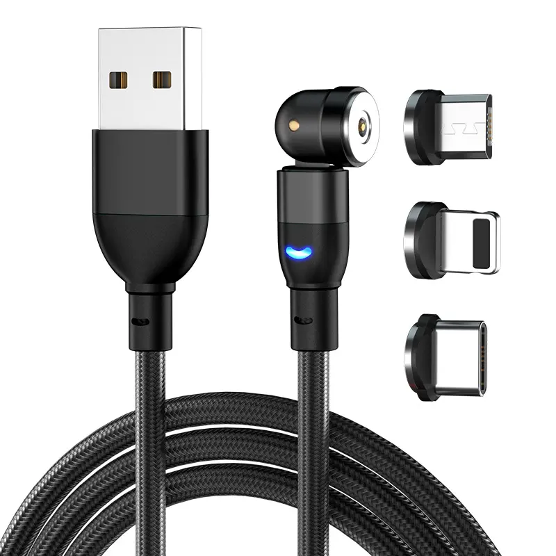 Data Cable 540 Degree Blind Suction Round Magnetic Charging