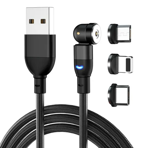 Data Cable 540 Degree Blind Suction Round Magnetic Charging