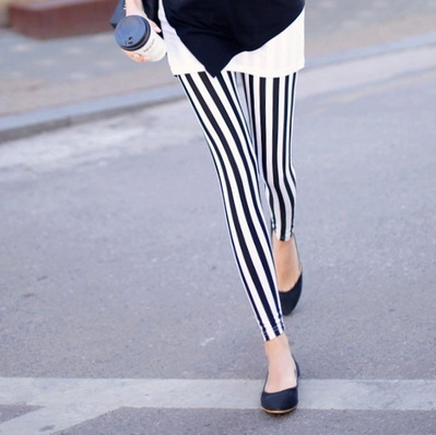 Milk Silk Houndstooth Leggings Vertical Bar - Shop at LoveMi