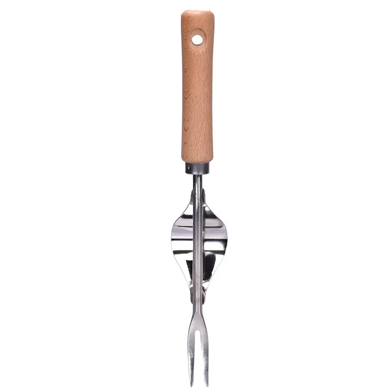 Stainless Steel Root Tool Gardening Puller Weeding Tool Fork – image 4
