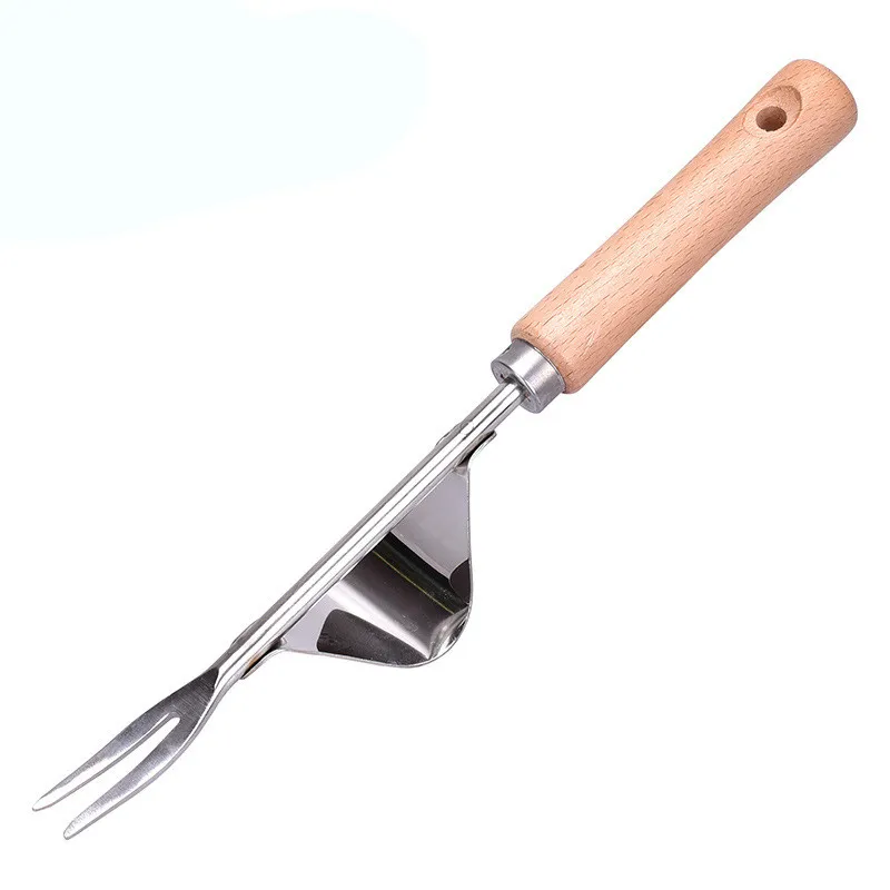 Stainless Steel Root Tool Gardening Puller Weeding Tool Fork – image 3