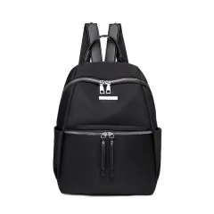 Women's Bags New Custom Korean Version Of Oxford Backpack Women - Black - View 1