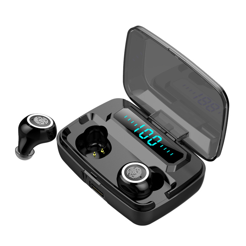 Sports Headset With Digital Display Percussion Tws Wireless Bluetooth Headset 5.0 High Power Bluetooth Headset