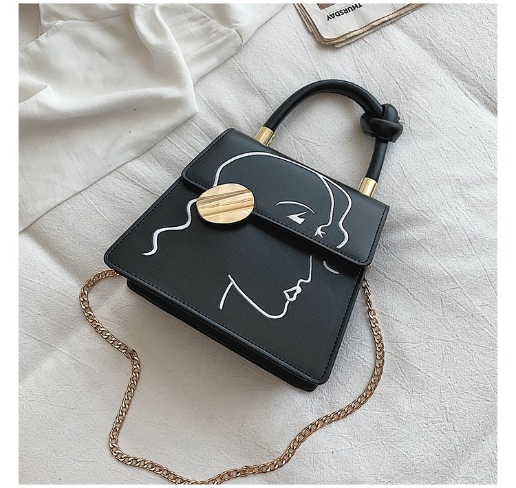 Chain Shoulder Bag, Fresh, Sweet And Fashionable Black - Shop at LoveMi