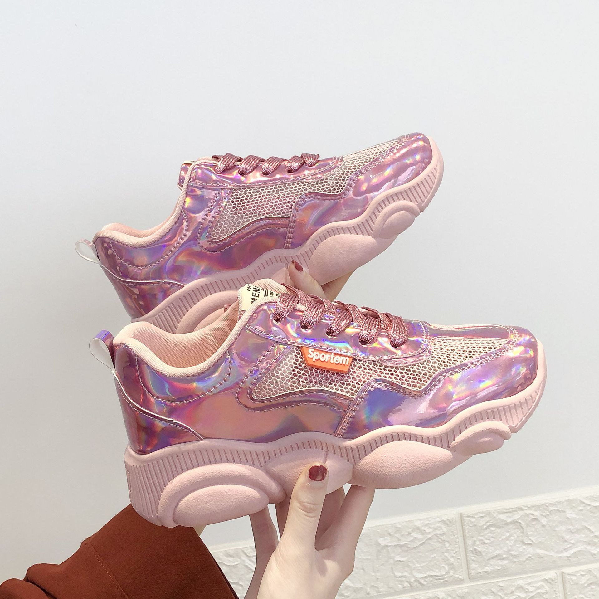 Spring Fashion Old Shoes Women's Styles Increase Casual Ladies Lace-up Trendy Shoes