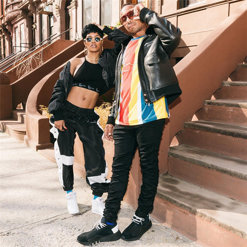 European Station Hot Sale AliExpress Foreign Trade Hot Sale Cross-Border New Fashion Stitching Casual Wide-Leg Pants Women