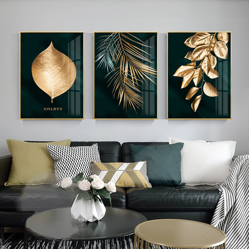 Nordic Leaf Trio Canvas