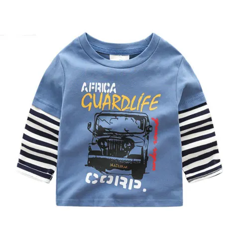 Boys T-shirt Kids Tees Baby Child Boy Cartoon Tops