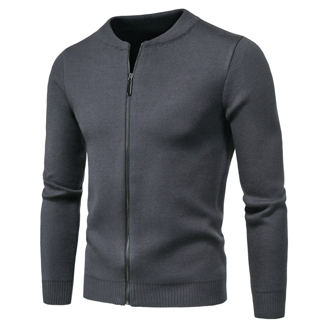 Title 4, Herren Strickjacke Mode einfarbig Cardigan Stri...