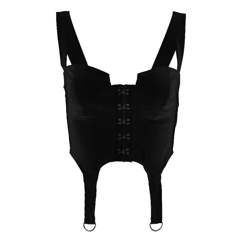 Sisjuly Instagram Slim Slim Design Sense Buckle Irregular Sling Women All-Match Umbilical Vest