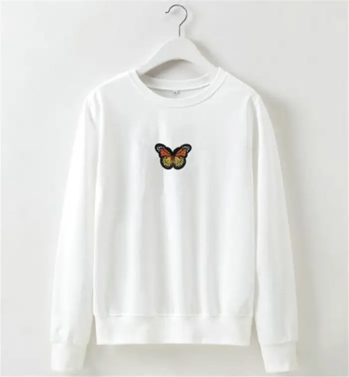Sweat-shirt Avec Broderie Papillon