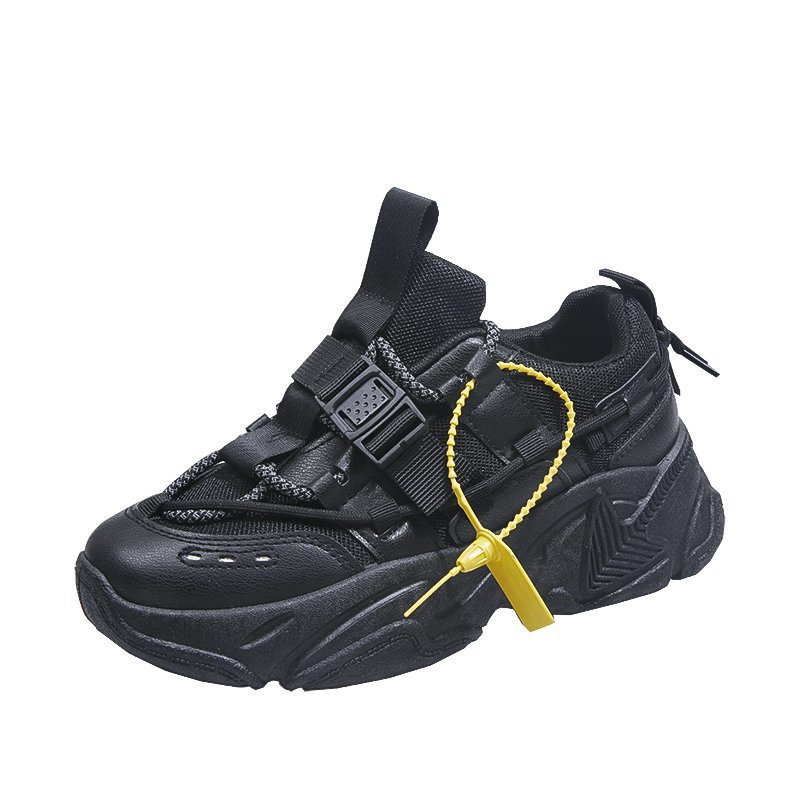 Women's Shoes, Sports And Leisure, Thick-soled Sponge Cake, Color Matching Buckle, Old Shoes, Women