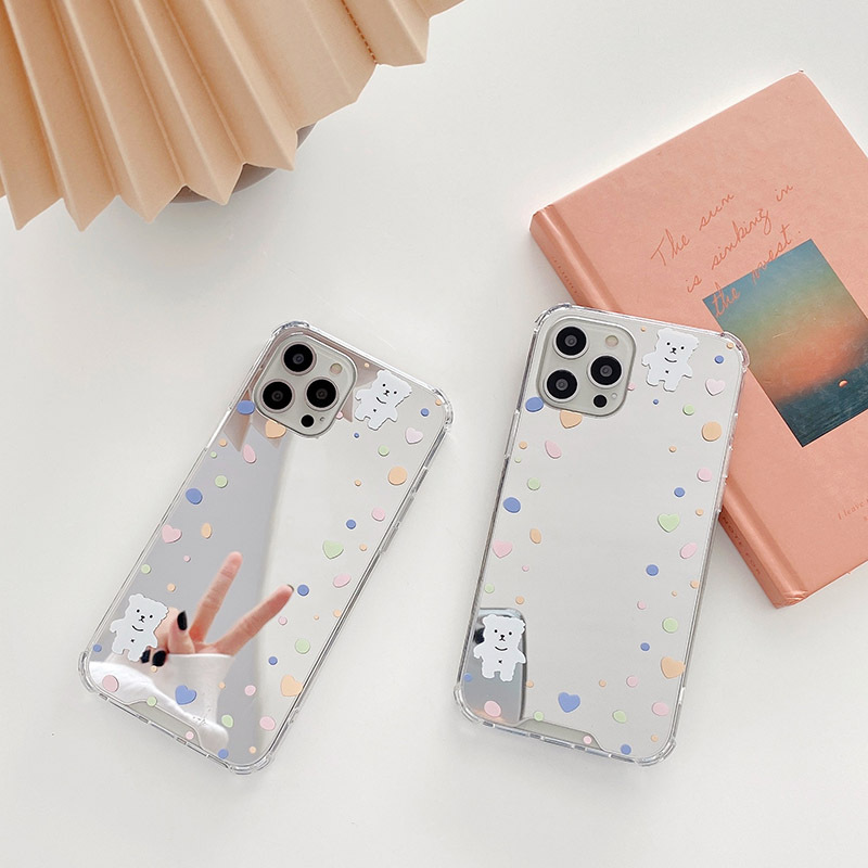 Funda iPhone 11 Pro Max espejo oso compatible Apple