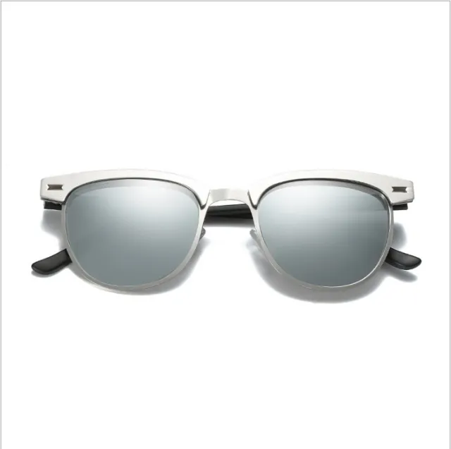 Fashion Diamond studded Ladies Glasses Driving Polarizer Silver White Mercury - Shop at LoveMi