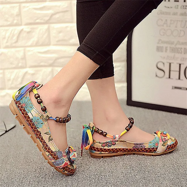 Retro Ethnic Style Women'S Shoes Cloth Shoes Lace Linen Hand Woven Retro Ethnic Style Wo Hot Sale Retro Ethnic Style Wo - Shop at LoveMi