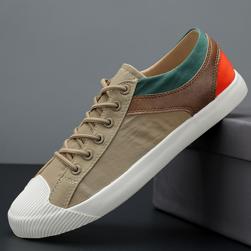 Title 3, Colorblock Canvas Schuhe Herren Sneaker Schnürs...