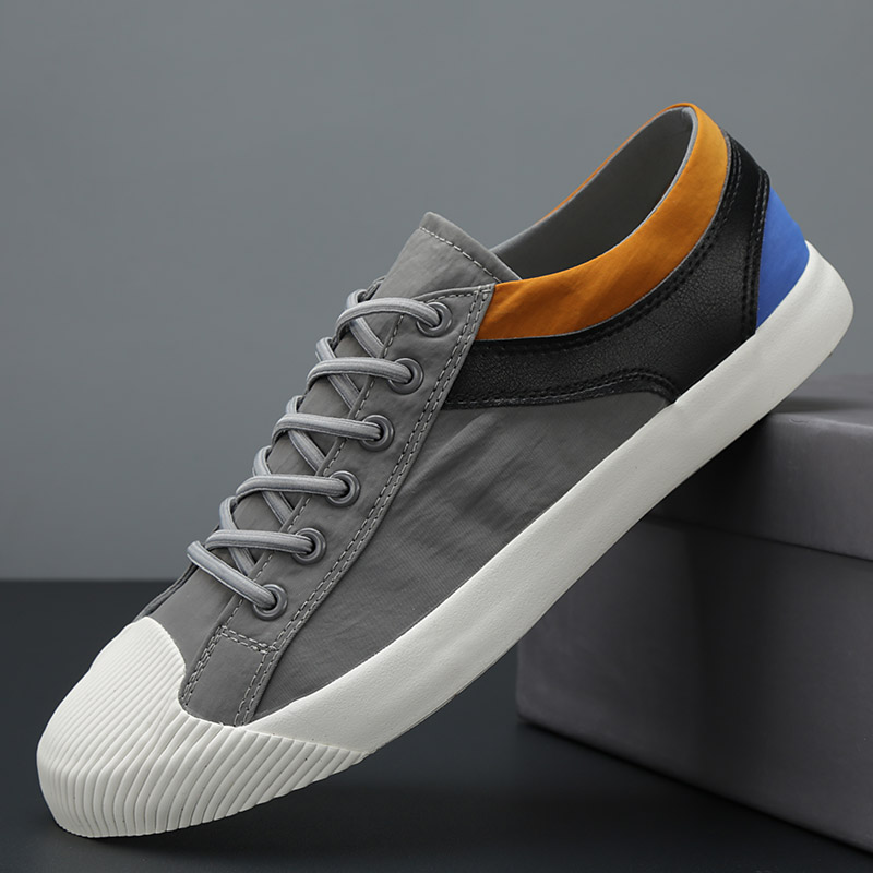 Title 4, Colorblock Canvas Schuhe Herren Sneaker Schnürs...