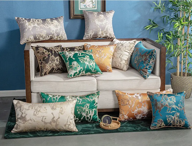Light Luxury High Precision Jacquard Sofa Cushion Pillow