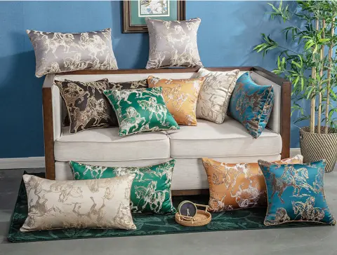 Light Luxury High Precision Jacquard Sofa Cushion Pillow