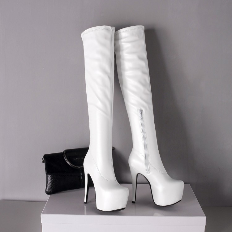 Title 2, Fashion Simple Over-The-Knee High-Heeled Women