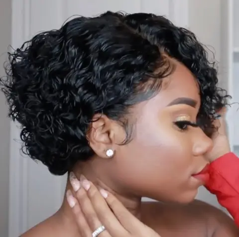 Wigs Women's Short Curly Hair