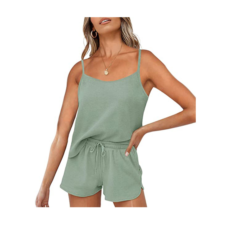 Comfortable Casual Suspender Shorts Suit