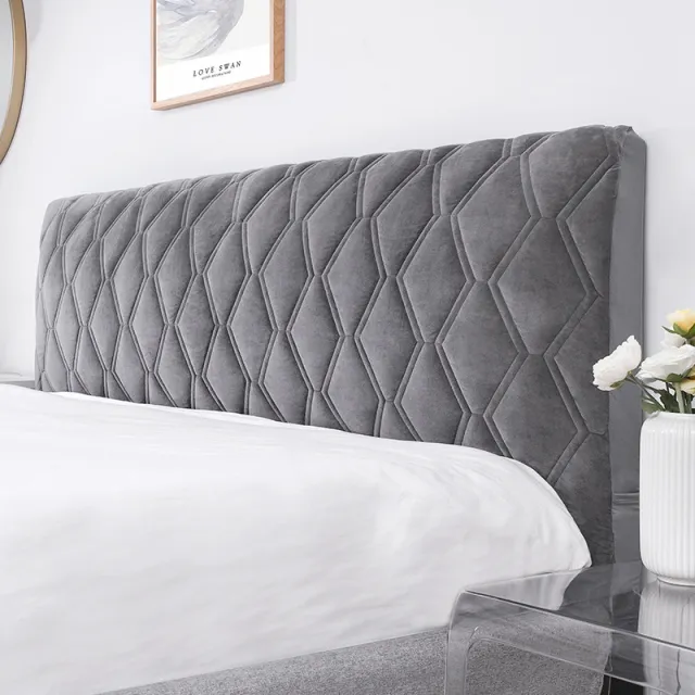 Nordic Style Bedside Cover, European style Curved Wood Backrest Soft Bag Dark Gray - Shop at LoveMi