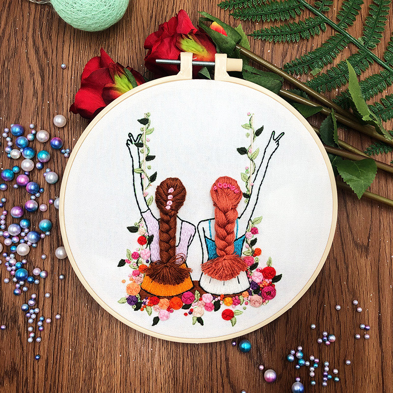 Girl Avatar Theme 3d Embroidery Junior Novice Handmade Creative — image 1