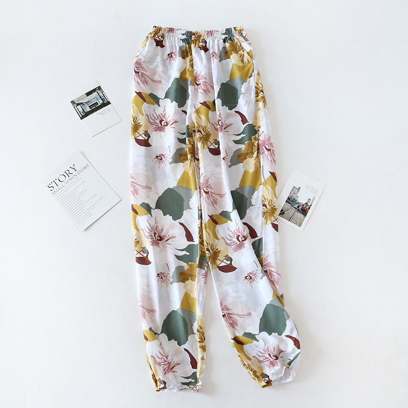 Title 7, Spring And Summer Cotton Pajamas Ladies Rayon