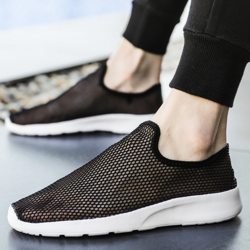 Men's Breathable Hollow Casual Shoes Mesh Shoes