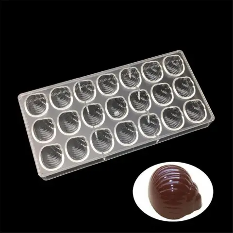 Three-dimensional Conch Chocolate Mold Escargot Jelly Pudding DIY Baking