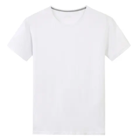 Men S Solid Color Cotton Short Sleeved T Shirt