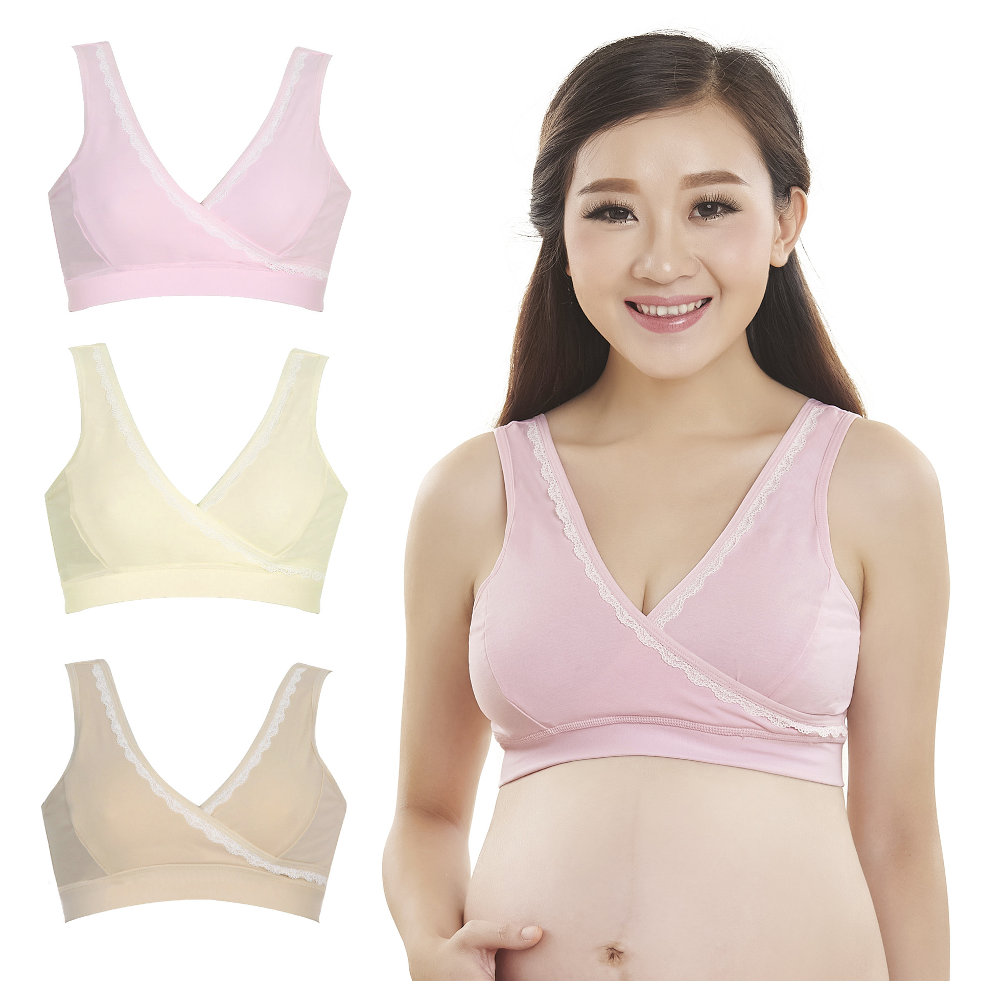 Title 5, SpringSummer Cotton Nursing Vest Bra Cross