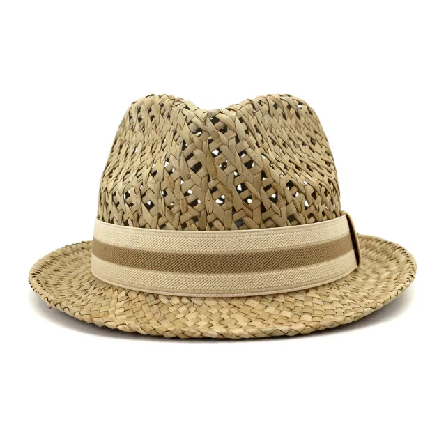 Spring And Summer Outdoor Travel Tourism Sunscreen Sun Hat Men And Women British Style Little Jazz Salty Straw Hat XCXJS048 Picture Nature - Shop at LoveMi