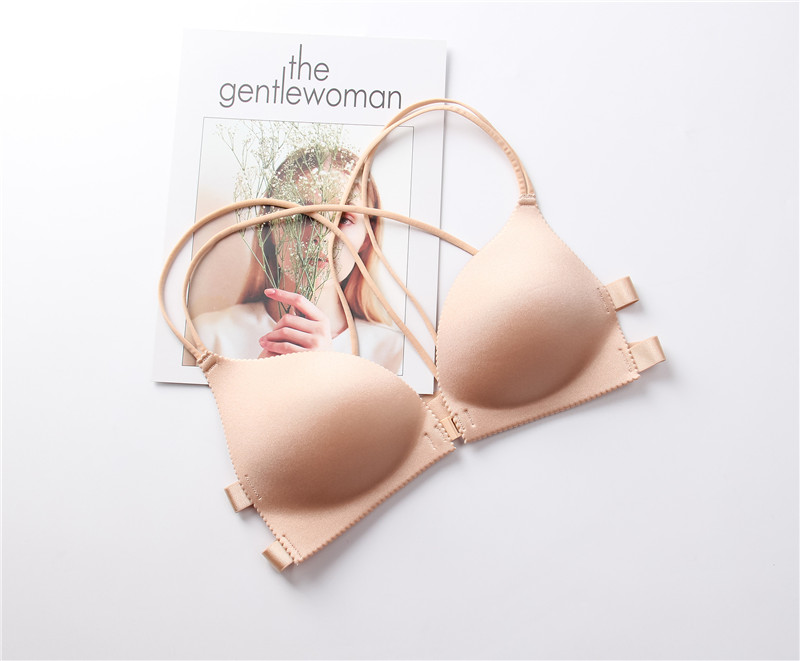 Title 6, Front Buckle Bra Without Steel Ring Underwear B...