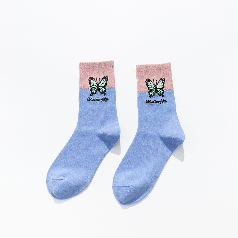 Title 2, Chaussettes assorties aux couleurs papillon, ch...